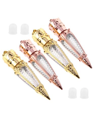 GALPADA 10pi ces Lip Gloss Tubes Radish Shape Mini Refillable Cosmetic Containers Portable for Travel Diy Lip Balm Bottles Set