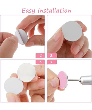 Sanding Paper Discs(#80#150#240 Grits) and Metal Nail Drill Bit Pedicure Drill Bits for Feet Files Replacement Sandpaper Discs for Dead Skin Cuticle Callus Remover Drill Bit for Manicure Pedicure Black White Pink/#80#150#240 - Buy Online on GoSupps.com
