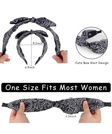 TOBATOBA Bandana Headband for Women 6Pcs Color 1 - Cute Rabbit Ear Hair Bows for Women - Buy Online on GoSupps.com