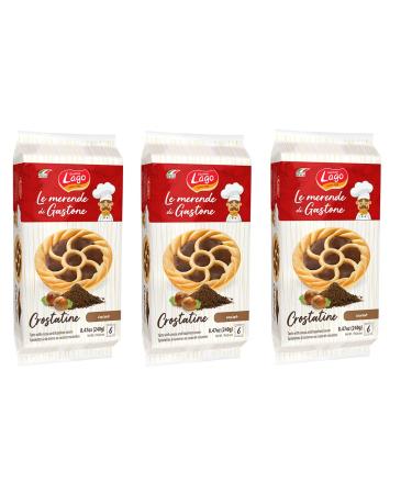 Italian Gourmet E.R. Gastone Lago Crostatine al Cocoa Tarts 3 Pack 240g Each Pack Contains 6 x 40g Snacks