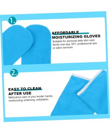 minkissy 1 Pair Hand Mask Care Hand Repair Cover Paraffin Baths Gloves Reusable Paraffin Gloves Heated Mittens Moisture Gloves Nourishing Hand Gloves Leather Gloves Moisturizing Flannel - Buy Online on GoSupps.com