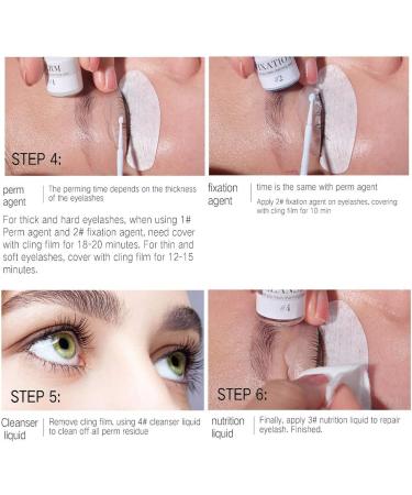 Kybbe Professional Eyelash Perm Kit Long Lasting Salon System Lift Curling and Lash Treatment White 22 Piece Set - Buy Online on GoSupps.com