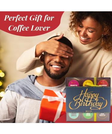 Happy Birthday Coffee Gift Set - Gourmet Ground Coffee Gift Set with 9 Flavours - Premium Medium-Dark Roasted Ground Coffee Beans Gift Set - Gift for Coffee Lover - Birthday Gifts for Him and Her - Buy Online on GoSupps.com