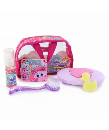 Distroller Neonate Nerlie Pink Bath Time Accessory Kit with Brush  Wipes  Ducky  Mirror  Comb  & Shark Perfume - Mexico KSI-Merito Exclusive
