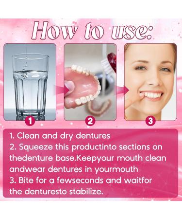 Meemion Dental prostheses adhesive gel thermoplastic dentures adhesive dental prostheses glue dental prostheses adhesive adhesive cream for dental prostheses thermoplastic dental prostheses adhesive 1 piece - Buy Online on GoSupps.com