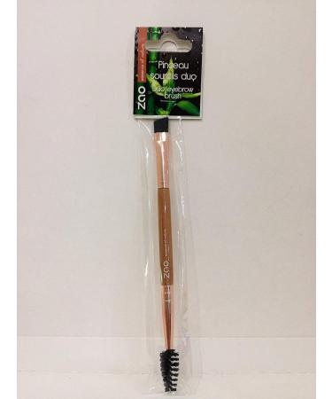 ZAO eyebrow duo brush + brush (vegan) bevelled flat made of bamboo