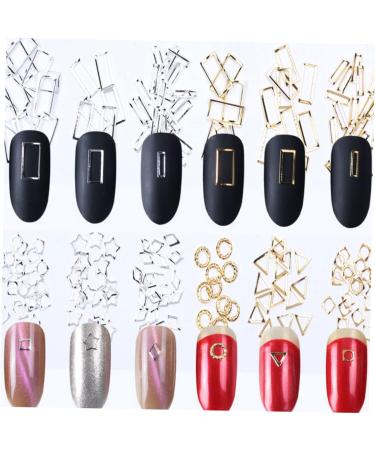 FRCOLOR 4 Boxes DIY Fingernail Plasters Nail Accessories Nails Making at Home Rivet Decoration Nail Decorations for Nail Art Rhinestones Gold Decoration Manicure Rivet Nail Rivet Triangle Metal - Buy Online on GoSupps.com