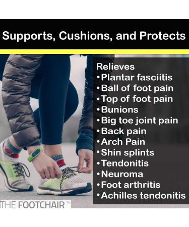 FootChair Orthotics with Adjustable Arch Height Pads | Relieve Plantar Fasciitis & Foot Pain | Women's 11-12.5 & Men's 9-10.5 - International Shipping Available - Buy Online on GoSupps.com