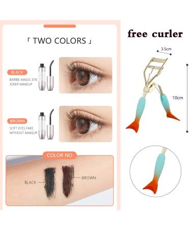 4D Fiber Curl Waterproof Mascara - Lengthening Volume and Curl, No Clumping, Smudge-proof - Black/Brown 8g - Buy Online on GoSupps.com