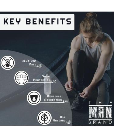 The Man Brand's Steel Aluminum Free Deodorant - Baking Soda Free All Natural for Men (2.5 oz) - Buy Online on GoSupps.com