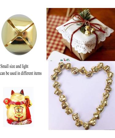 Luckkyme Jingle Bells 300 Pieces 1/2 Inch DIY Craft Bells for Wreath Decoration - Gold - Buy Online on GoSupps.com
