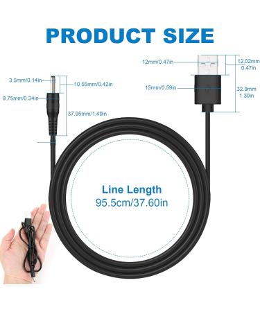 USB Charger for Fairywill Electric Toothbrush | Compatible with FW-508 FW-507 FW-917 E6 E10 E11 P11 Plus Pro | 96cm Cable Portable Travel Charger - Buy Online on GoSupps.com