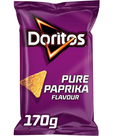  Doritos Doritos Tortilla Chips Pure Paprika Box of 10 x 170g - Buy Online on GoSupps.com