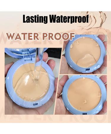 Oil Control Matte Waterproof Pressed Powder 02 - Natural Beige | Smooths Pores, Fine Lines | Long-Lasting Makeup - Buy Online on GoSupps.com