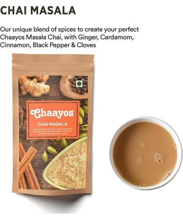 Chaayos Chai Masala - Aromatic Tea Masala Powder with 100% Natural Ingredients - 200g 500 Cups  - Buy Online on GoSupps.com