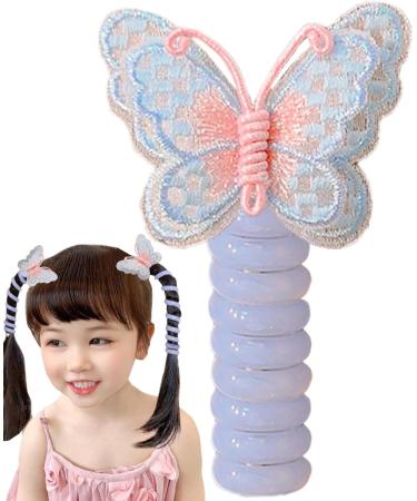 Kuxiptin Telephone Cable Hair Ties Phone Wire Hair Bands - Braided Hair Bobbles - Colourful Elastic Phone Hair Clips for Children Women Children's Birthday Halloween Christmas blue - Buy Online on GoSupps.com