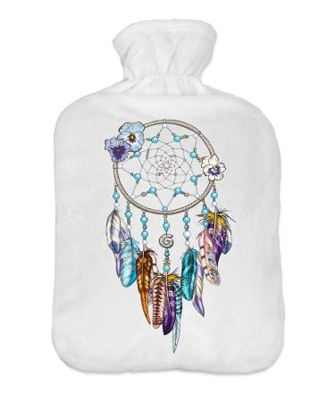 Hot water bottle with sweater cover 2 litre hot water bottle with beautiful fleece print cover rubber hot water bottle with lid dream catcher 092