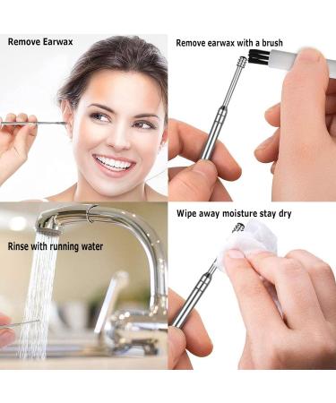 Kafeiya 6-in-1 Stainless Steel Ear Cleaner - Ear Wax Removal Tool for Adults & Kids with Storage Box - Buy Online on GoSupps.com