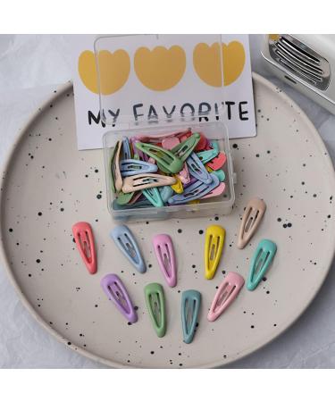 30 Pieces Candy Color Small Hair Clip Girls Baby Snap Hair Clip 3cm Metal Snap Hair Mini Clip Use for Girls Child - Buy Online on GoSupps.com
