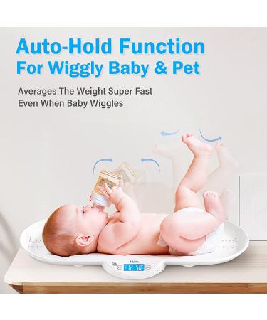 Accurate Baby & Pet Scale - Digital Weighing Scale for Infants, Toddlers & Animals with Hold Function | Precise آ±0.1oz - Buy Online on GoSupps.com