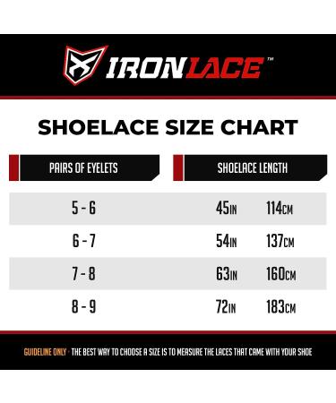 IRONLACE Paracord 550 Laces Type III 63-Inch - Heavy-Duty Midnight Black - Buy Online on GoSupps.com