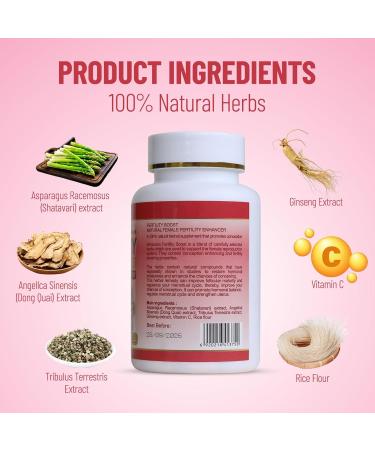 Wins Town Fertility Tablets for Women Female Prenatal Vitamin Supplements Support Ovulation & Conception 60 Tablets - Buy Online on GoSupps.com