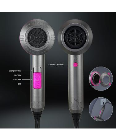 2000W Professional Ionic Hair Dryer with Diffuser - 2 Speeds, 3 Heating Levels - Ideal for Home, Salon, and Travel - Buy Online on GoSupps.com