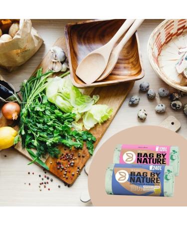 120L Organic Waste Bags 100% Compostable & Biodegradable | Made in Germany | Tear-Resistant & Climate-Neutral | 15 Pack Also Available in 240L - Buy Online on GoSupps.com