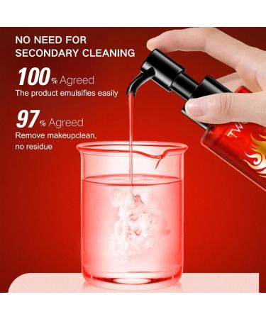Dark Tea Cleansing Oil For Face Deep Cleansing Oil Oil Cleanser Korean For Daily Makeup Removal Oil Face Cleanser To Shrink Pores Cleansing Waterproof Foundation Mascara & Blush - 120ml - Buy Online on GoSupps.com