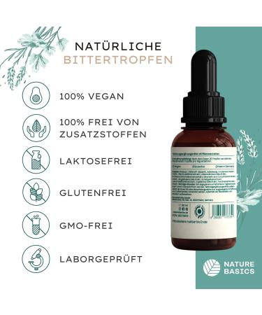 Bitter Drops - Natural Herbal Supplement | 1000 Drops | Vegan Alcohol-Free Sustainable | Inspired by Hildegard von Bingen - Buy Online on GoSupps.com