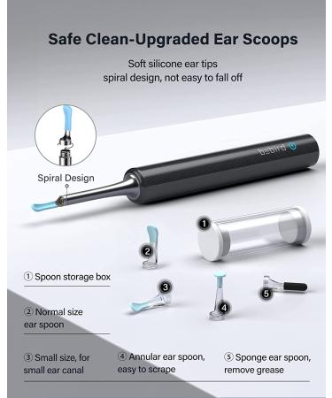 BEBIRD C3 Ear Wax Removal Tool with 1080P HD Otoscope & 6 LED Light | Ear Cleaner & Camera Kit for iOS/Android - Black - Buy Online on GoSupps.com