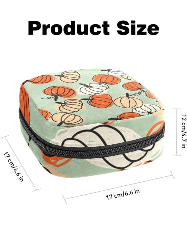 Autumn Pumpkin Menstrual Storage Bag - Portable Period Kit for Women, Teens, and Ladies - Feminine Product Pouch - Menstrual Cup and Tampon Holder - Color 6 - Buy Online on GoSupps.com