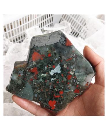Room Decoration Natural Dragon Blood Crystal Rough Raw Stone Slabs Bloodstone Quartz Samples Coaster Plate Collections Specimens in Bulk (Size : 500g 2pc)