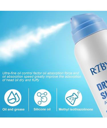 Waterless Dry Shampoo Powder Spray 6.73oz - Nourishing Lemon & Orange Scent - Instantly Absorbs Oil for All Hair Types - Travel Size Refreshing Dry Shampoo - Buy Online on GoSupps.com