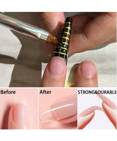 Lofuanna Builder Gel Bottle Set 56G - LED/UV Gel for Nail Art | 100 Templates & Nail Brush | Perfect for Gel & Artificial Nails - Buy Online on GoSupps.com