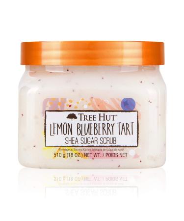 Tree Hut Lemon Blueberry Tart Shea Sugar Scrub 18 oz Ultra Hydrating and Exfoliating Scrub for Nourishing Essential Body Care