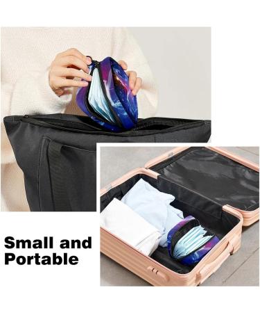 Portable Period Kit Bag | Feminine Product Pouch for Girls | Pads & Tampons Travel Bag with Zipper | Horse Animal Print | Multicoloured - Buy Online on GoSupps.com