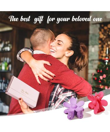 Tyfthui 8-Piece Matte Daisy Hair Claw Clips Set - Non-Slip Strong Hold Hair Accessories for Women & Girls - 8 Colors Cute Flower Hair Clips - Perfect Gift | Color A - Buy Online on GoSupps.com