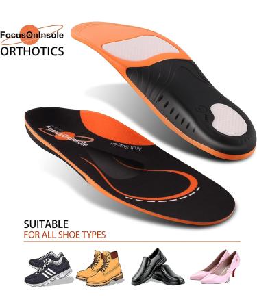 Plantar Fasciitis Arch Support Insoles | Orthotic Inserts for Men & Women | Gel Shoe Insoles for Flat Feet & High Arch Pain Relief | Running & Athletic Shoe Inserts | M9-10.5 / W10-11 - Buy Online on GoSupps.com
