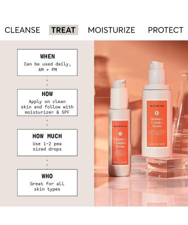 Naturium Vitamin C Complex Serum 1 oz - Brightening & Anti-Aging with Hyaluronic Acid & Vitamin E - Buy Online on GoSupps.com