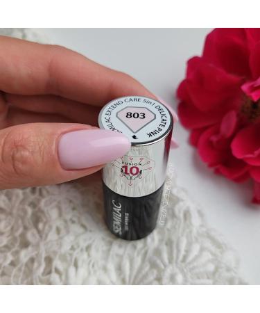 Semilac Extend Care Base 5in1 803 Delicate Pink Gel Nail Polish - Long Lasting UV/LED Gel Nails (7ml) - Buy Online on GoSupps.com