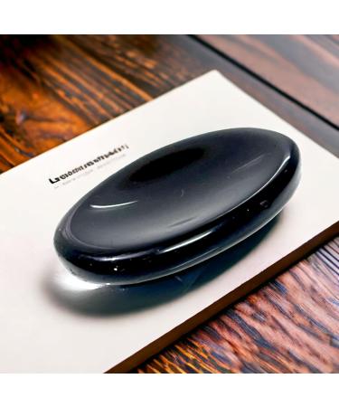Black Obsidian Thumb Stone for Anxiety Relief - Healing Crystal Chakra Worry Stone for Meditation and Spiritual Balance - Pocket Palm Stone for Stress Relief and Crystal Gifts - Buy Online on GoSupps.com