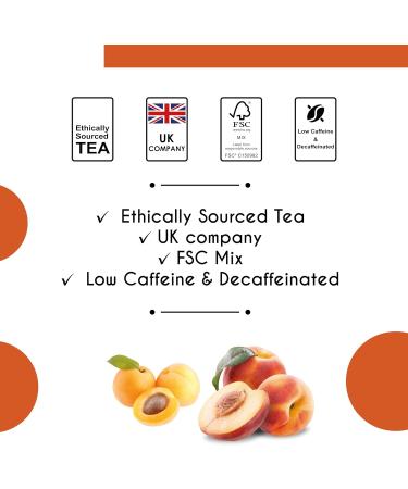 Thames Tea Premium Selection: Apricot & Peach Black Tea Tubebox | Luxury British Loose Leaf Fruit & Herbal Tea - Buy Online on GoSupps.com