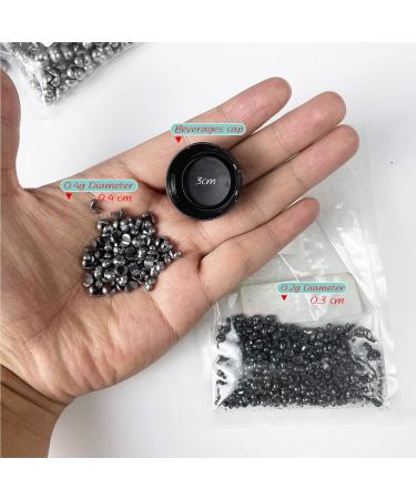 FREE FISHER 500Pcs Removable Split-Shot Lead Sinking Fishing Sinkers 0.4g - Buy Online on GoSupps.com