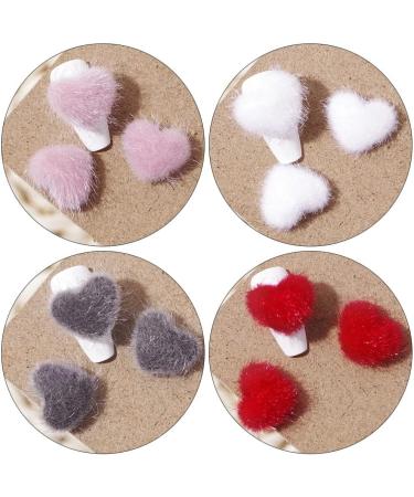 Minkissy Decoraciones Para U as Acrilicas Nail Art Fluffy Pom Balls: 3D Magnetic Nail Art Balls Heart Shaped Detachable Nail Art Fluffy Pom Poms Plush Balls for Nail Decor 5 Bags Heart Decor - Buy Online on GoSupps.com