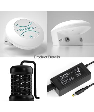 Eyes.sys Portable Ionic Detox Foot Spa Chi Cleanse Mini Machine - Foot Bath Spa System - Buy Online on GoSupps.com