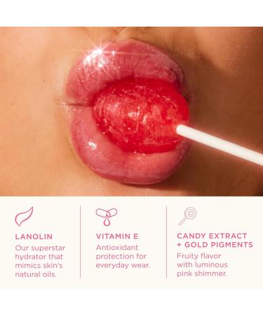 Lanolips Glossybalm - Ultra Hydrating Tinted Lip Gloss for Dry, Chapped, Cracked Skin - Flavored Natural Lanolin Lip Balm with Lanolin Oil, Vitamin E & Mica - Candy (12.5g/0.44oz) - Buy Online on GoSupps.com
