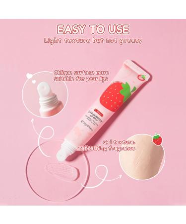 2 Pack Strawberry Lip Balm - Natural Moisturizing Ingredients - Lip Moisturizer - Hydrating Lip Care - Long Lasting Lip Care - Smooth and Nutritious Lip Care - - Buy Online on GoSupps.com