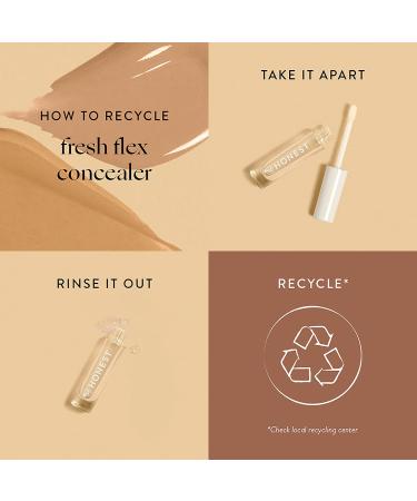 Honest Beauty Fresh Flex Concealer - Vegan & Cruelty-Free | Niacinamide, Vitamin E, Hyaluronic Acid | Cream 0.17 fl oz - Buy Online on GoSupps.com