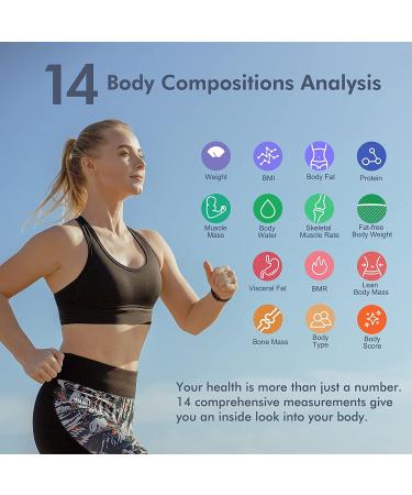 1 BY ONE Smart Body Fat Scale - Digital Bathroom Weight Scale with Bluetooth - 400 lb Capacity - Buy Online on GoSupps.com